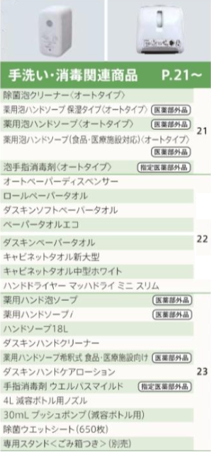 手洗い・消毒関連商品